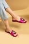 Stone Satin Slippers Buy 1 Size Small - 2