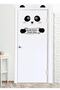Black Panda Fringed My Daughter's Scuffy Room Door Sticker Sim03