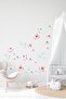 - Sm196- Soft Color Flying Flowers And Butterflies Wall Sticker Set
