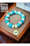 Glass Basement Bead Charm Evil Eye Bead Bracelet Evil Eye Beaded Bracelet - 3