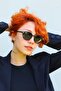 Lemon Black Retro Round Polarized Sunglasses - 6
