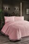Luxury Bedspread, Double Microfiber Bedspread - Powder