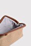 Tan Women's Jute Straw Clutch Bag - 6