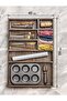 Wooden 7 Compartment Spoon Holder - Trend Wooden Fork, Knife, Spoon Organizer - Drawer Organizer