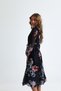 V-Legged Dress with Flowers on Them and Back Daily and Special Day Dress - 5