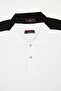 Men's 2-Piece Polo Collar 100% Cotton T-shirt Black-white Dawrazz-023
