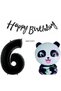 Panda Concept Panda Foil Balloon Happy Birthday Banner Age Balloon Set