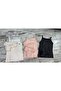 Girl's Cotton Thin Strap Undershirt and Panties 3-Piece Set - 2