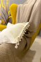 Handmade Natural 100% Organic Cotton Square Throw Pillow Cover with 4 Tassels - 7