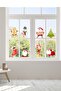 New Year Santa Claus Merry Christmas Wall Sticker Set