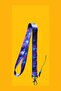 Purple Shapes Name Badge, Neck Strap Lanyard, Card Strap Lanyard, Phone Strap Bracket, White Horizontal Card Holder - 2