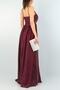 Sparkly Fabric, Low-cut, Slit Detailed Long Purple Evening Dress 022 - 5