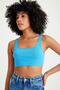 Ribbed Camisole Thick Strap Crop Body - 3