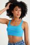 Ribbed Camisole Thick Strap Crop Body - 5