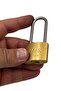 Ymk Hooked Padlock Long Yellow 32 Mm 1 Pack (6 Pieces) - 6
