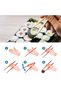 Chopstick Asia Far East Japan Chinese Chopsticks Patterned 5 Pairs - 4