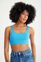 Ribbed Camisole Thick Strap Crop Body