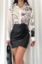 Women's New Season Design Satin Shirt - 3
