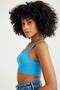 Ribbed Camisole Thick Strap Crop Body - 6