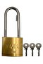 Ymk Hooked Padlock Long Yellow 32 Mm 1 Pack (6 Pieces)