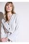 Normal Shirt Collar Plain Ecru Women's Shirt Bbsp23Fsh025 - 6