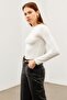 Women's White Crew Neck Body - 3