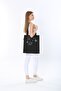 Hanging Planets Printed Black Cloth Bag - 2