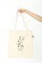 Cloth Bag Printed Butterfly on Flower - 2