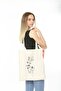 Cloth Bag Printed Butterfly on Flower - 4