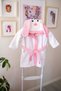 Hooded children's bathrobe cotton girl boy bathrobe dog animal white