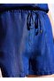 Regular Waist Regular Dark Blue Women's Denim Shorts Bbsp23Fdt002 - 3