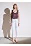 Normal Waist Normal Ecru Women's Pants Bbsp23Fpt017