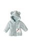 Andywawa Ac23087 Little Polar Bear Welsoft Baby Coat Mint - 2