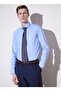 Slim Fit Italian Collar Blue Men's Shirt Bbsp23Msh050 - 3