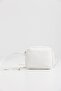 Night Collection Women's White Original Mini Urban Cross Strap Zippered Adjustable Strap