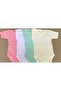 Baby Colorful Short Sleeve Snap Badi Set of 4 - 2