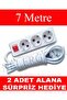 3-Way Extension Cable with Switch and Grounding (7 Meters) Socket He