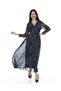 Floral Patterned Long Chiffon Dress - 6