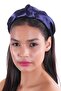 Hahai Women's Wide Band Flowing Satin Crown - 3