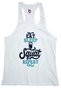 Fitness Gym Tank Top Athlete Squatwhite