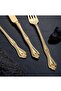 Lalezar Titanium Gold 84 Piece Boxed Fork Spoon Knife Set - 3