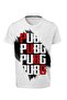 Pubg Digital Printed Black and White Unisex T-shirt E-03