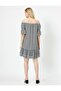 Women's Black and White Dress 9YAK88015PW - 4
