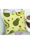 Leafy Avocado Patterned Cushion Cover - 2