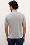 Men's Gray Polo Neck T-shirt - 2