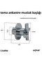Headboard Empty Theme Built-In Drain Tap Cover Set - 2
