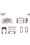 Meriç ®   Volkswagen Polo Front Glove Box Trim Gloss Black 10 Pieces 1994-1999 - 3