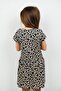Leopard Patterned Short Sleeve Girl's Summer Dress - 2