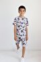 Boy's Dinosaur Pattern Capri Basic Suit - 5
