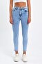 Ngbutika Full Lycra Light Snow Blue High Waist Skinny Jean Trousers (fitting) - 6